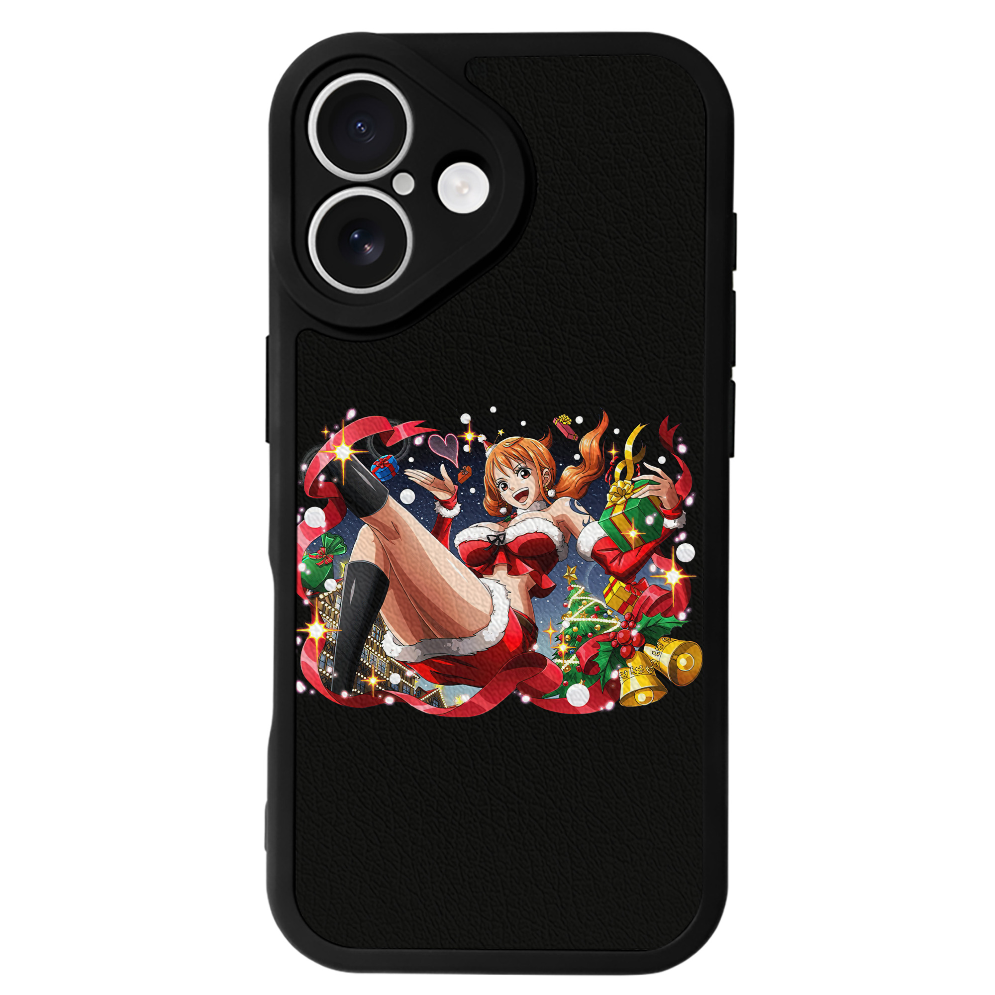 （画像用） ワンピース ナミ ONE PIECE Nami 【iPhone 16シリーズ対応】シリコンスマホケース（レザー調） 材質：シリコン